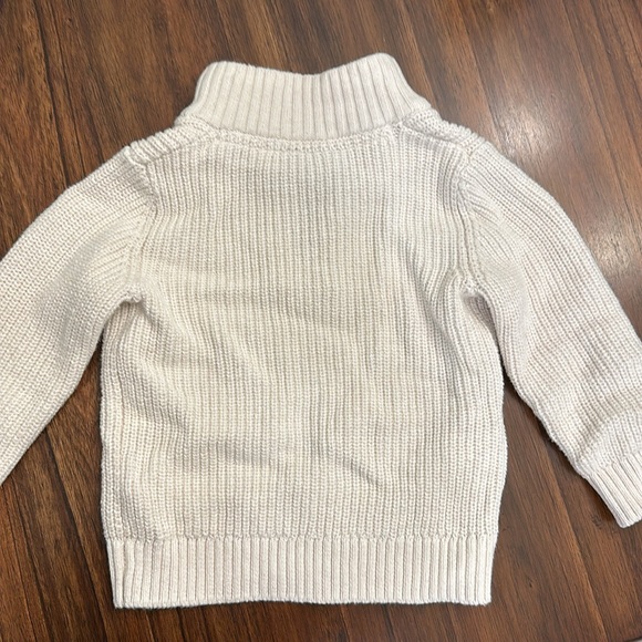 Knitted 3/4 zip pullover with Sherpa - Picture 5 of 6
